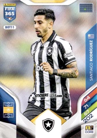 Cromo Santiago Rodríguez - Fifa 365: 2025-2026. Adrenalyn Xl n. BOT11 - Panini