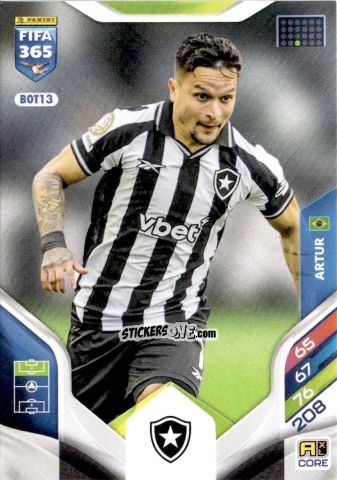 Cromo Artur - Fifa 365: 2025-2026. Adrenalyn Xl n. BOT13 - Panini