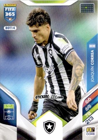 Figurina Joaquín Correa - Fifa 365: 2025-2026. Adrenalyn Xl n. BOT14 - Panini