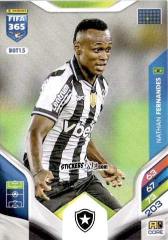 Cromo Nathan Fernandes - Fifa 365: 2025-2026. Adrenalyn Xl n. BOT15 - Panini