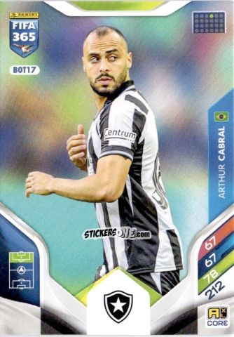 Figurina Arthur Cabral - Fifa 365: 2025-2026. Adrenalyn Xl n. BOT17 - Panini