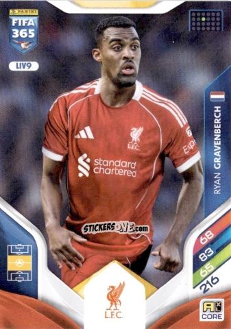 Figurina Ryan Gravenberch - Fifa 365: 2025-2026. Adrenalyn Xl n. LIV9 - Panini