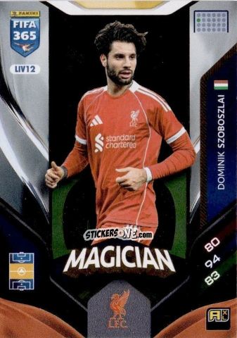 Cromo Dominik Szoboszlai - Fifa 365: 2025-2026. Adrenalyn Xl n. LIV12 - Panini