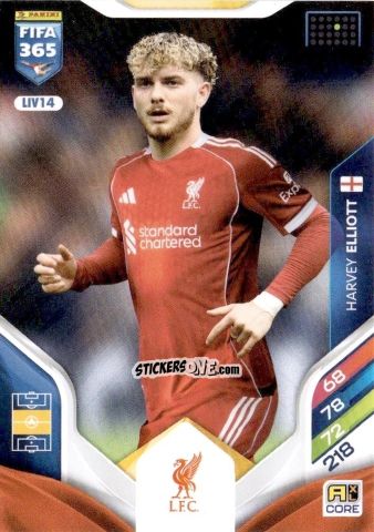 Cromo Harvey Elliott - Fifa 365: 2025-2026. Adrenalyn Xl n. LIV14 - Panini