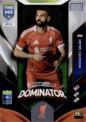 Cromo Mohamed Salah - Fifa 365: 2025-2026. Adrenalyn Xl n. LIV18 - Panini