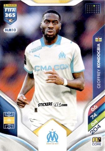Sticker Geoffrey Kondogbia - Fifa 365: 2025-2026. Adrenalyn Xl n. OLM10 - Panini