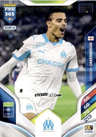Figurina Mason Greenwood - Fifa 365: 2025-2026. Adrenalyn Xl n. OLm16 - Panini