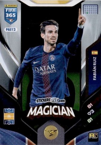 Figurina Fabián Ruiz - Fifa 365: 2025-2026. Adrenalyn Xl n. PAS12 - Panini