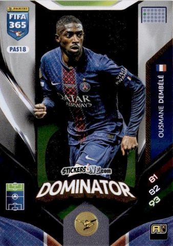 Figurina Ousmane Dembélé - Fifa 365: 2025-2026. Adrenalyn Xl n. PAS18 - Panini