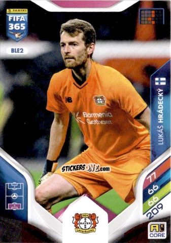Sticker Lukáš Hrádecký - Fifa 365: 2025-2026. Adrenalyn Xl n. BLE2 - Panini