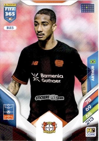 Cromo Arthur - Fifa 365: 2025-2026. Adrenalyn Xl n. BLE5 - Panini