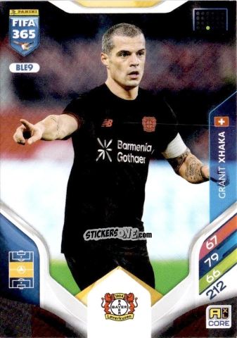 Figurina Granit Xhaka - Fifa 365: 2025-2026. Adrenalyn Xl n. BLE9 - Panini