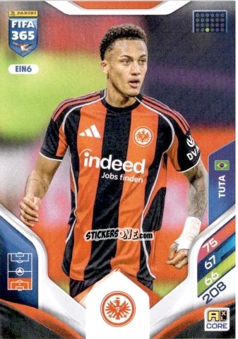 Sticker Tuta - Fifa 365: 2025-2026. Adrenalyn Xl n. EIN6 - Panini