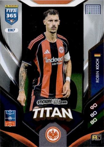 Cromo Robin Koch - Fifa 365: 2025-2026. Adrenalyn Xl n. EIN7 - Panini