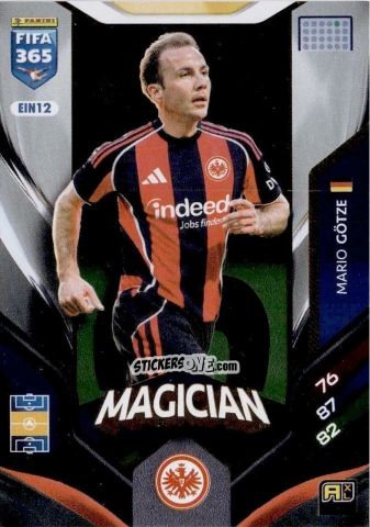 Figurina Mario Götze - Fifa 365: 2025-2026. Adrenalyn Xl n. EIN12 - Panini
