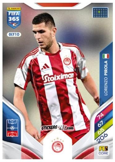 Sticker Lorenzo Pirola - Fifa 365: 2025-2026. Adrenalyn Xl n. OLY10 - Panini