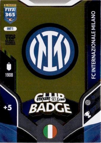 Figurina Club Badge - Fifa 365: 2025-2026. Adrenalyn Xl n. INT1 - Panini