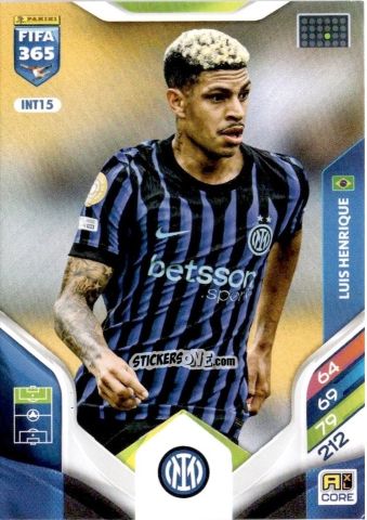 Figurina Luis Henrique - Fifa 365: 2025-2026. Adrenalyn Xl n. INT15 - Panini