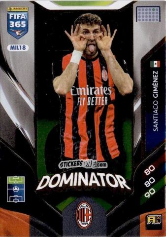 Cromo Santiago Giménez - Fifa 365: 2025-2026. Adrenalyn Xl n. MIL18 - Panini