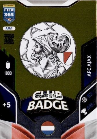 Figurina Club Badge - Fifa 365: 2025-2026. Adrenalyn Xl n. AJA1 - Panini
