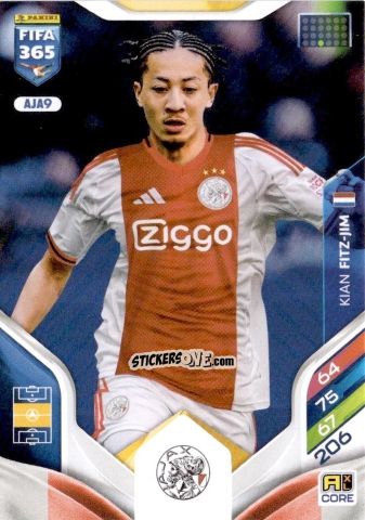 Sticker Kian Fitz-Jim - Fifa 365: 2025-2026. Adrenalyn Xl n. AJA9 - Panini
