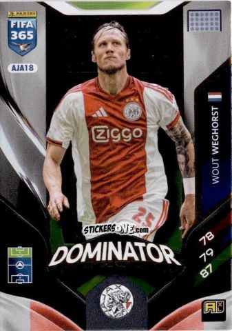 Sticker Wout Weghorst - Fifa 365: 2025-2026. Adrenalyn Xl n. AJA18 - Panini