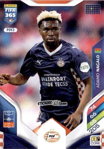Cromo Adamo Nagalo - Fifa 365: 2025-2026. Adrenalyn Xl n. PSV3 - Panini