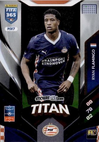 Sticker Ryan Flamingo - Fifa 365: 2025-2026. Adrenalyn Xl n. PSV7 - Panini