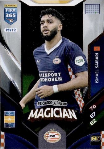 Sticker Ismael Saibari - Fifa 365: 2025-2026. Adrenalyn Xl n. PSV12 - Panini