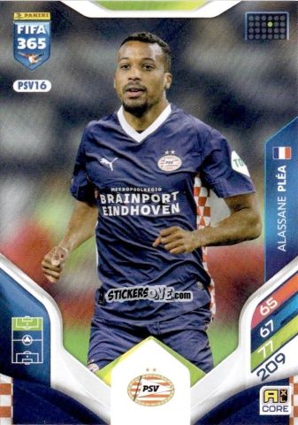 Figurina Alassane Pléa - Fifa 365: 2025-2026. Adrenalyn Xl n. PSV16 - Panini