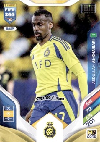 Sticker Abdullah Al-Khaibari - Fifa 365: 2025-2026. Adrenalyn Xl n. NAS9 - Panini