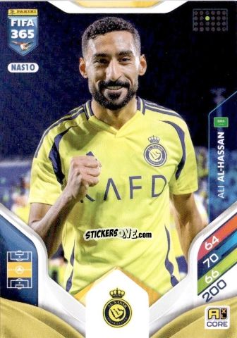 Sticker Ali Al-Hassan - Fifa 365: 2025-2026. Adrenalyn Xl n. NAS10 - Panini