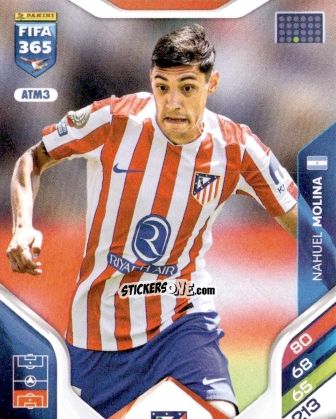Figurina Nahuel Molina - Fifa 365: 2025-2026. Adrenalyn Xl n. ATM3 - Panini