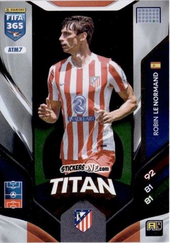 Sticker Robin Le Normand - Fifa 365: 2025-2026. Adrenalyn Xl n. ATM7 - Panini