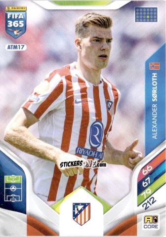 Sticker Alexander Sørloth - Fifa 365: 2025-2026. Adrenalyn Xl n. ATM17 - Panini