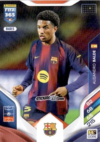 Sticker Alejandro Balde - Fifa 365: 2025-2026. Adrenalyn Xl n. BAR5 - Panini