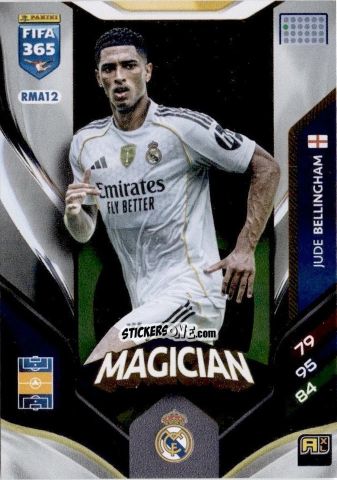 Cromo Jude Bellingham - Fifa 365: 2025-2026. Adrenalyn Xl n. RMA12 - Panini