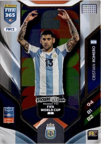 Sticker Cristian Romero - Fifa 365: 2025-2026. Adrenalyn Xl n. FWC2 - Panini