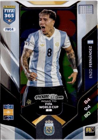 Sticker Enzo Fernández - Fifa 365: 2025-2026. Adrenalyn Xl n. FWC4 - Panini