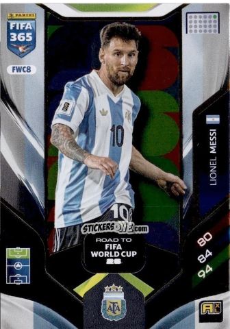 Cromo Lionel Messi - Fifa 365: 2025-2026. Adrenalyn Xl n. FWC8 - Panini