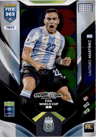 Figurina Lautaro Martínez - Fifa 365: 2025-2026. Adrenalyn Xl n. FWC9 - Panini