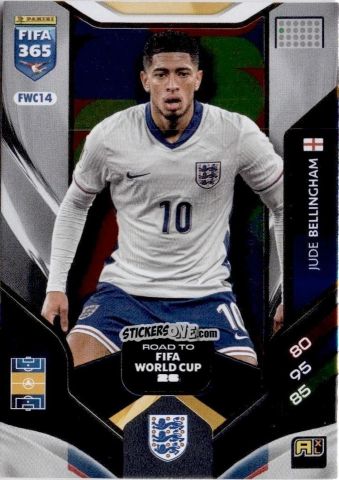 Cromo Jude Bellingham - Fifa 365: 2025-2026. Adrenalyn Xl n. FWC14 - Panini