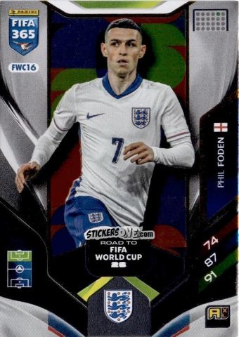 Cromo Phil Foden - Fifa 365: 2025-2026. Adrenalyn Xl n. FWC16 - Panini