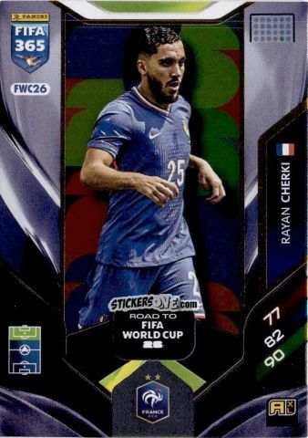 Sticker Rayan Cherki - Fifa 365: 2025-2026. Adrenalyn Xl n. FWC26 - Panini