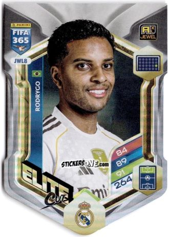 Figurina Rodrygo - Fifa 365: 2025-2026. Adrenalyn Xl n. JWL8 - Panini