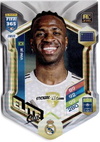 Figurina Vinicius Jr. - Fifa 365: 2025-2026. Adrenalyn Xl n. JWL9 - Panini