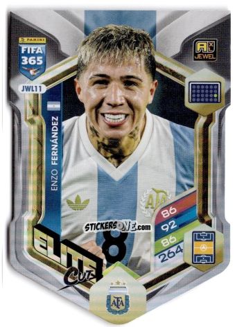 Sticker Enzo Fernández - Fifa 365: 2025-2026. Adrenalyn Xl n. JWL11 - Panini