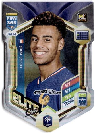 Cromo Désiré Doué - Fifa 365: 2025-2026. Adrenalyn Xl n. JWL14 - Panini