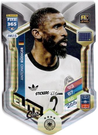 Cromo Antonio Rüdiger - Fifa 365: 2025-2026. Adrenalyn Xl n. JWL15 - Panini