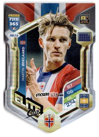 Figurina Martin Ødegaard - Fifa 365: 2025-2026. Adrenalyn Xl n. JWL16 - Panini